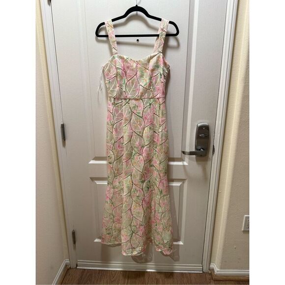 ELLIATT Indria Lace Maxi Dress Floral Wedding Guest Cocktail Party size S  NWT - Picture 6 of 9